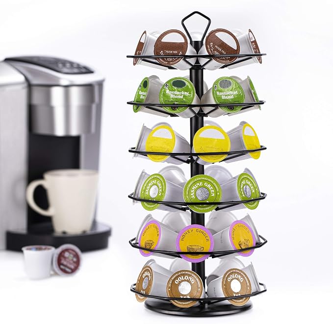 FlagShip 42 K cup Carousel for Keurig Pod Holder Stand Coffee Pod Holder for - Image 4