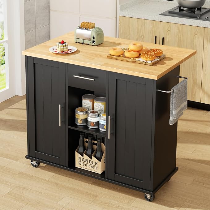 JY QAQA 42" Kitchen Island by JYQAQA