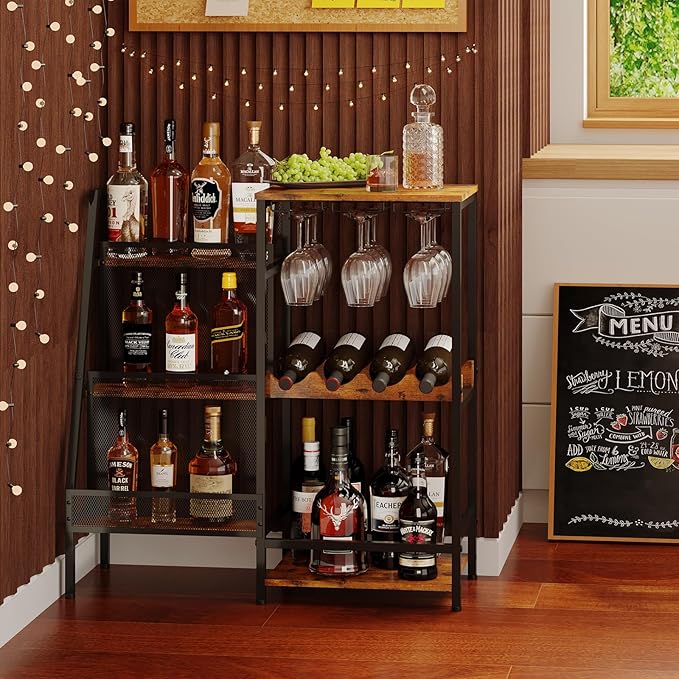 Versatile Liquor Stand for Home Bar, Wine Rack Freestanding Floor, Mini Bar - Image 3