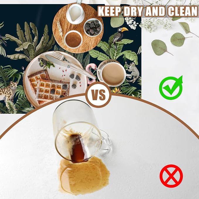 Jungle Animals Coffee Mat Tropical Dish Drying Mat - Image 6