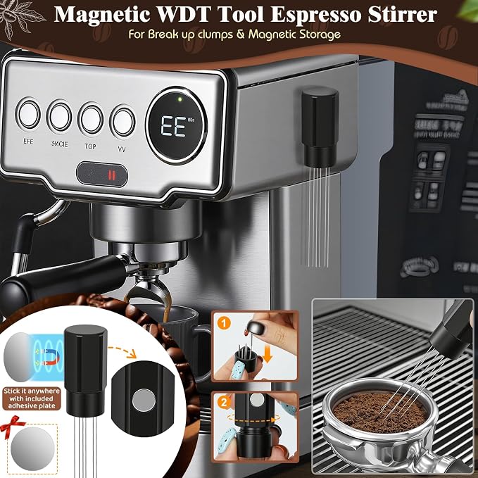 10PCS 51mm Espresso Accessories Kit | 9-in-1 Espresso Tamping Station, - Image 2