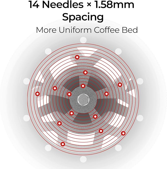 IKAPE 54MM WDT Tool for Espresso, 0.25mm 14 Needles Distribution Tool - Image 8
