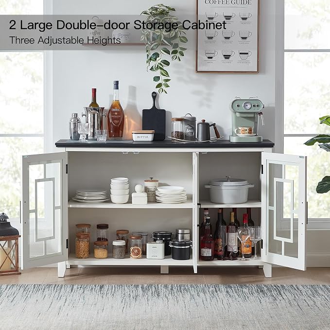 Joaxswe Large Sideboard Buffet Cabinet - Image 5