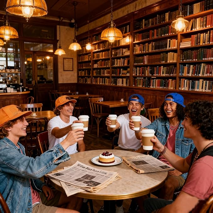 Disposable Coffee Cup Sleeves, Corrugated Kraft Paper Hot Cup Sleeves Fit - Image 6