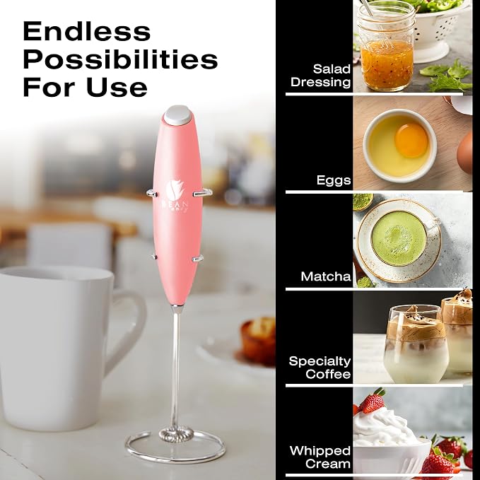 Bean Envy Milk Frother, Coffee Stirrers, Frother Wand, Milk Frother Handheld - Image 3