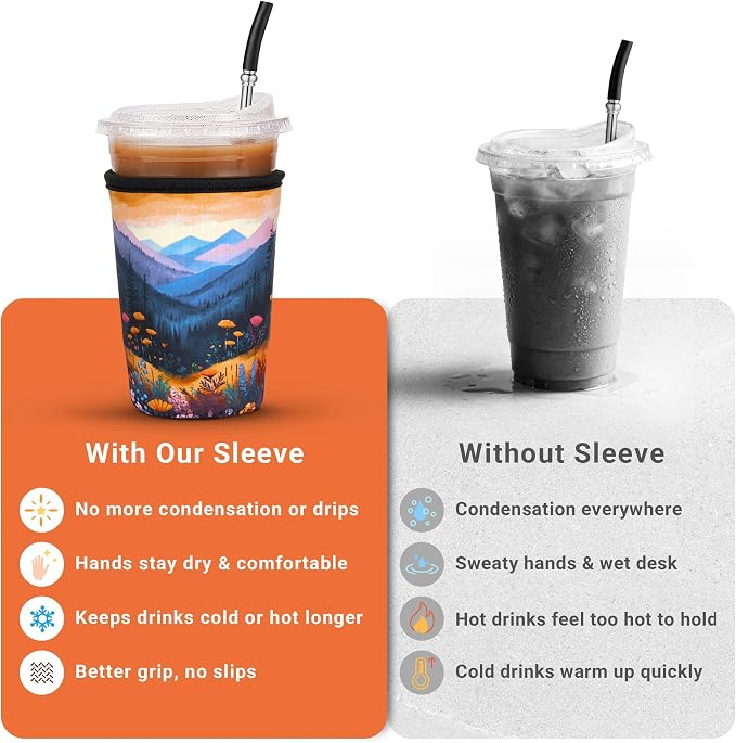 3 Pack Iced Coffee Sleeve Reusable - Image 5