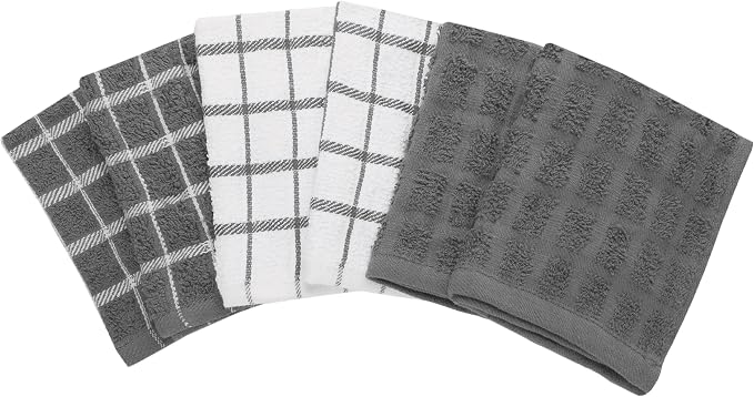 Ritz Terry Check Dish Cloth Set: Highly Absorbent & Super Soft - Image 2