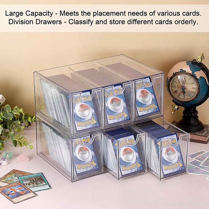 OwnMy 2 Plastic Trading Card Storage Box, 2200+ Baseball Sports TCG MTG PTCG - Image 2