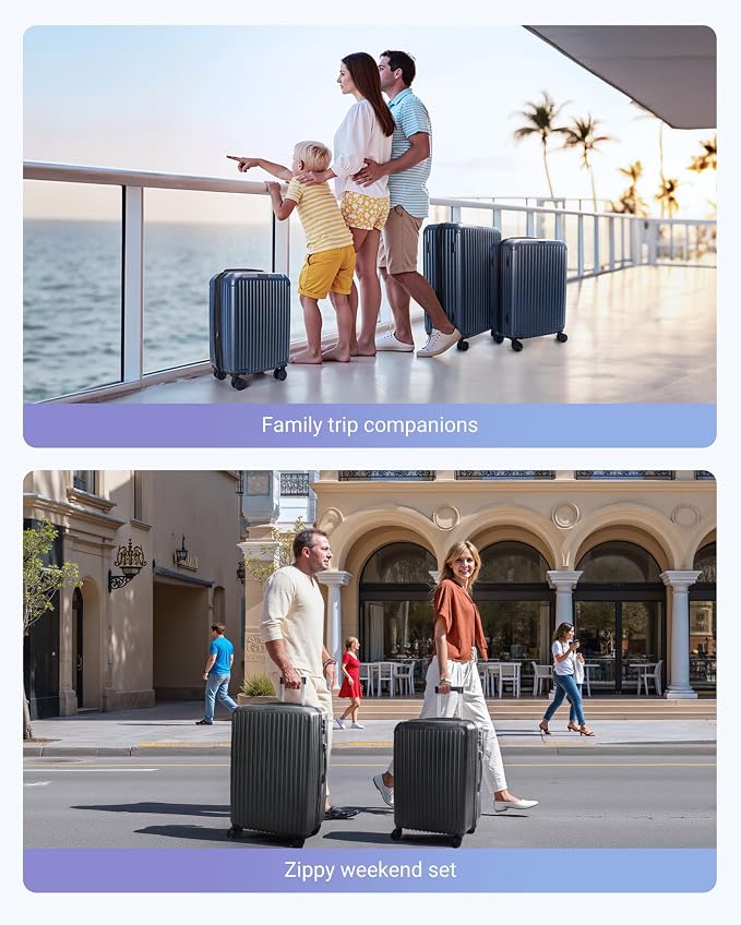 LIGHT FLIGHT 3 Piece Luggage Sets - Image 8