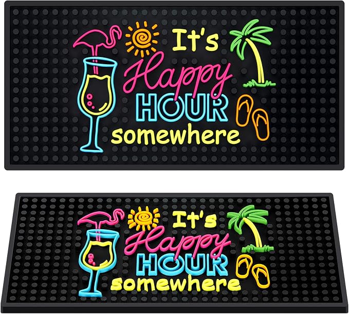 Jingmore Rubber Bar Mat for Bartending Coffee Bar Mat for Countertop Non Slip by Jingmore
