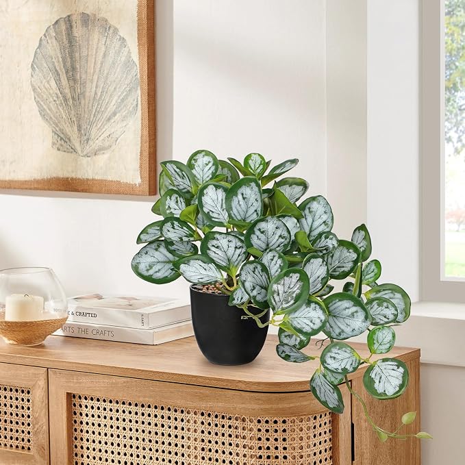 Briful Fake Plants in Black Pot - Image 4