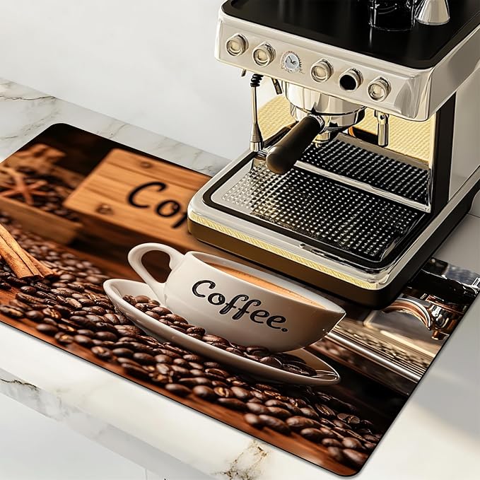 Dish Drying Mat Large Coffee Mat Absorbent Drying Mat by GIVEYOUTHEBEST