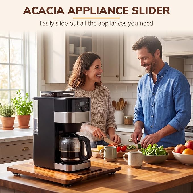 Junkin Acacia Wood Appliance Slider - Image 5