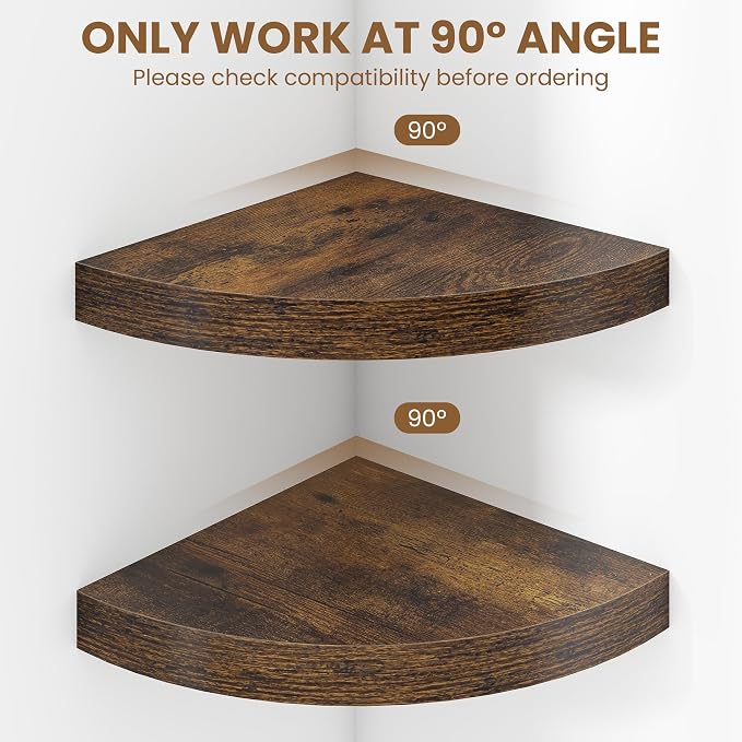Fun Memories Floating Corner Shelves Set of 2 - Image 5
