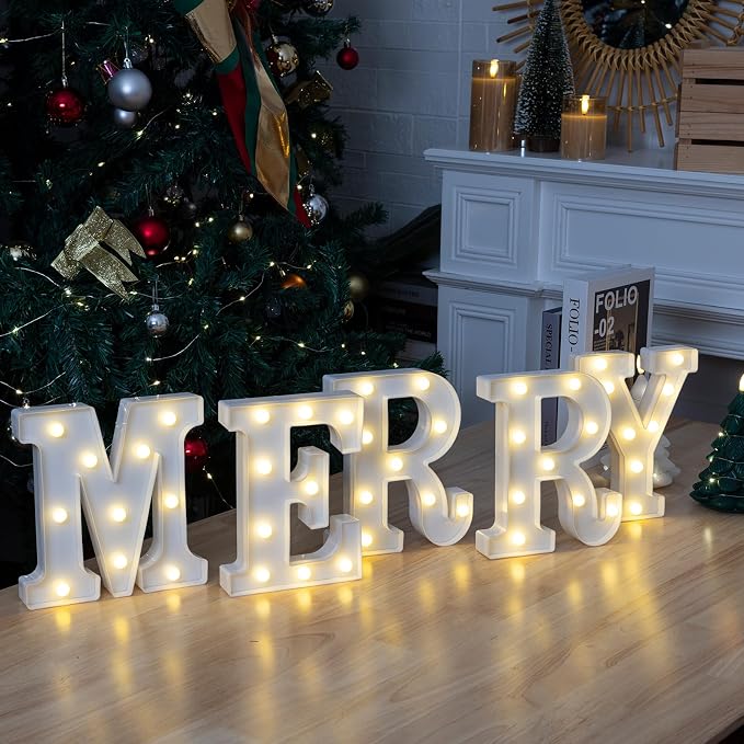Marry ME LED Marquee Letters, Warm White LED Marry Me Light Up Letters - Image 6
