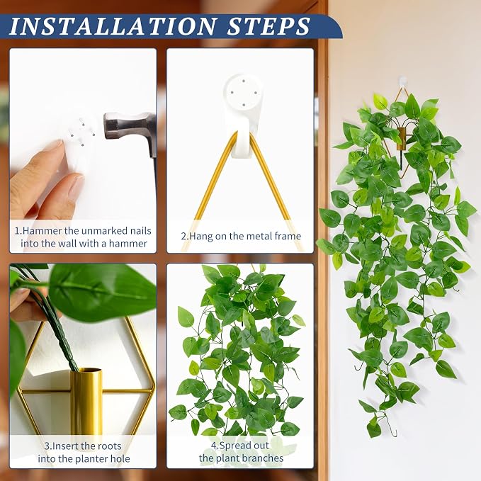 LOYWREE Artificial Hanging Plants - Image 3