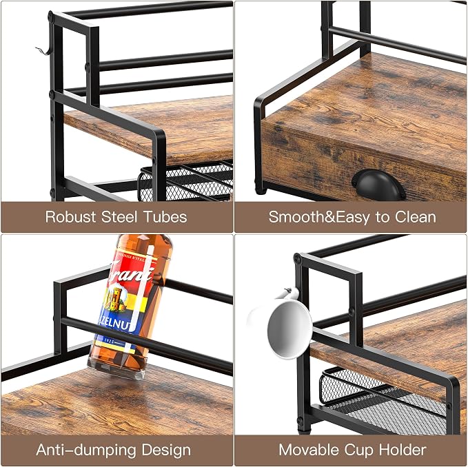 Coffee Syrup Rack Organizer, Coffee Pod Holder - Image 7