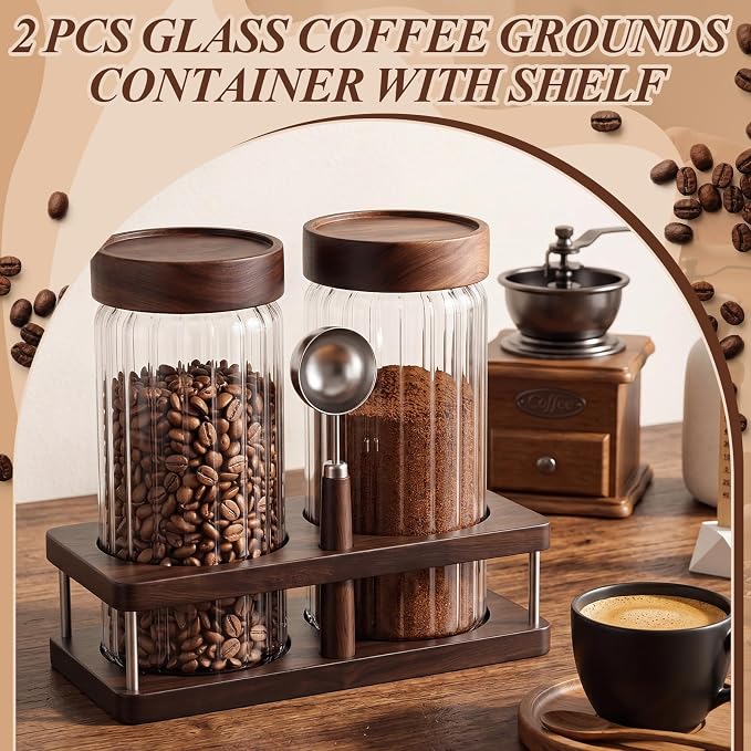 Suclain Glass Coffee Grounds Container - Image 3