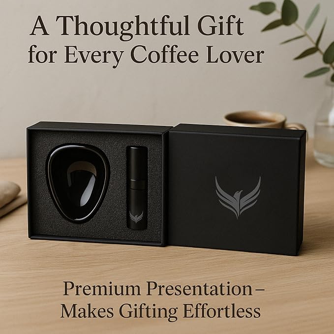 Coffee Bean Dosing Cup and RDT Sprayer Gift Set Coffee Bar Accessories Ceramic - Image 2