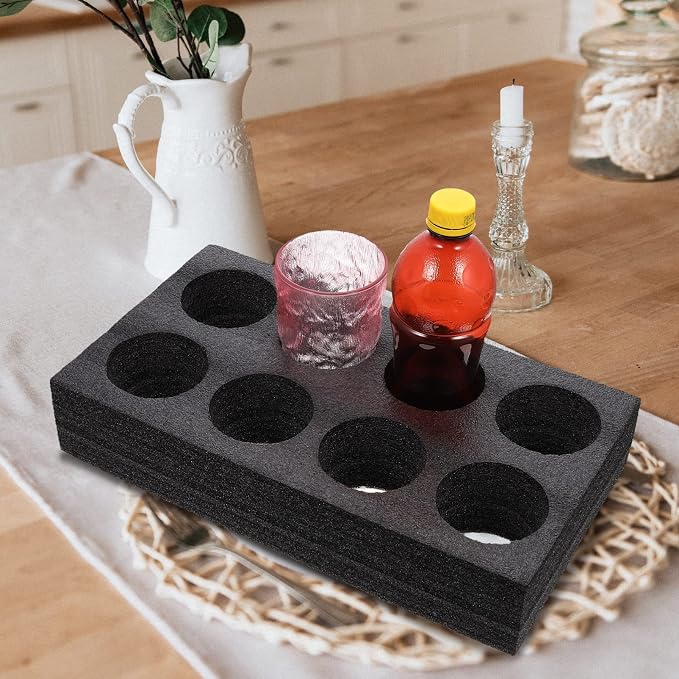STOBOK 2pcs Cup Carrier Tray Foam Drink Carrier Holder Trays Coffee Cup Fixing - Image 2