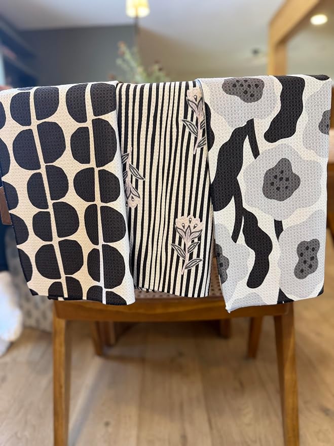 || 3 Pack|| Double Sided Dish Towels || Waffle Weave Microfiber || Tea Towels - Image 3