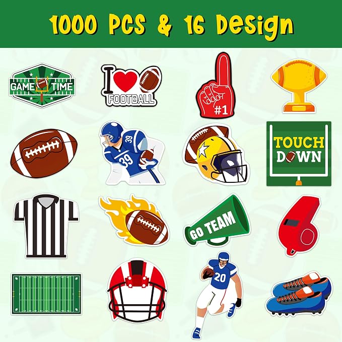 Haooryx Football Sport Stickers Rolls - Image 2