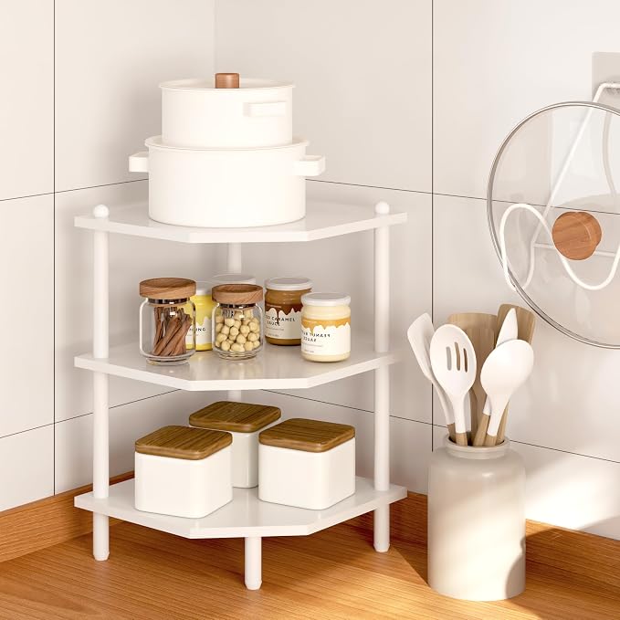 Corner Shelf Stand for Desk - Image 8