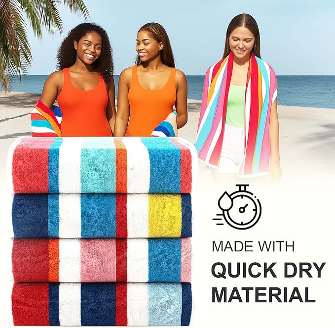 Casa Copenhagen Bora Bora Towels 4Pcs Teal, Bath Towels - Image 4