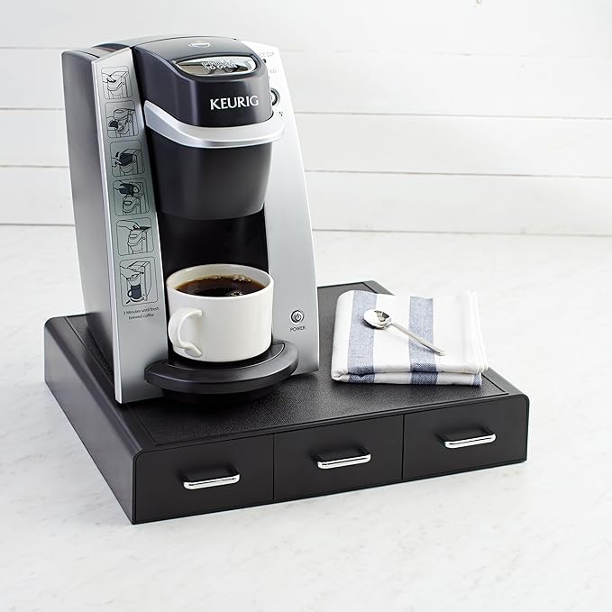 Amazon Basics K-Cup Compatible Coffee Pod Storage Drawer, 3 Easy-Open Drawers - Image 2