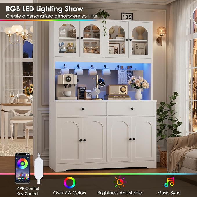 71" LED Kitchen Pantry Cabinet - Image 4