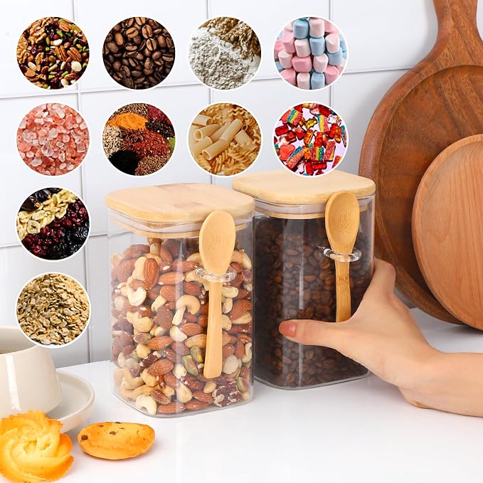 Flour and Sugar Containers - 34 oz Glass Jar - Image 6