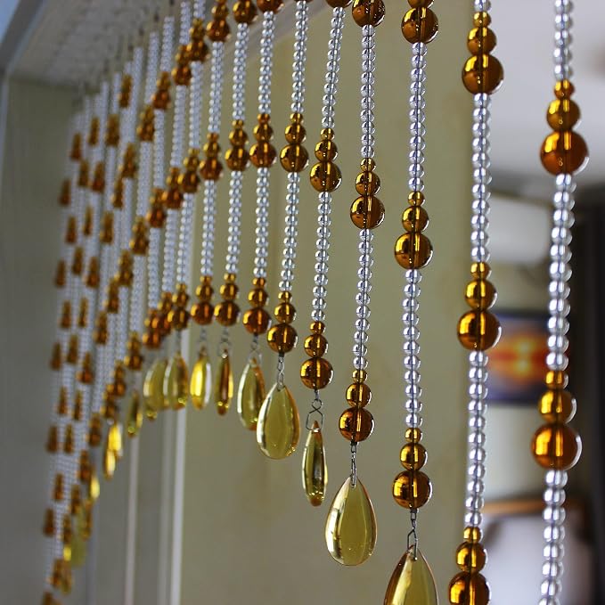 Crystal Beaded Curtain for Doorways, Hanging Glass Door Beads Curtains for - Image 4