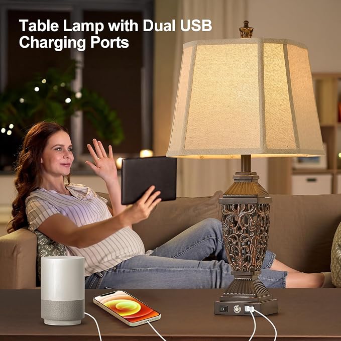 AIDENOEY 27.5“ Farmhouses Table Lamp - Image 5