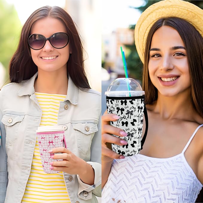 4 Pack Iced Coffee Sleeve, reusable Neoprene Cup Sleeves Suitable - Image 7