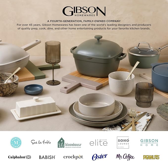 Gibson Elite Matisse 16-Piece Dinnerware Set – Double Bowl Reactive Glaze - Image 8