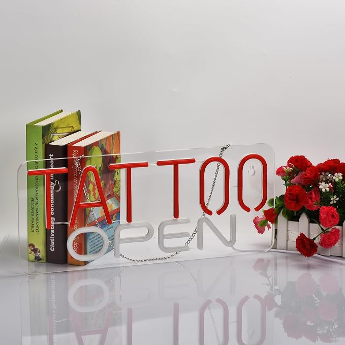 TATTOO OPEN Neon Sign for Wall Décor - Image 4
