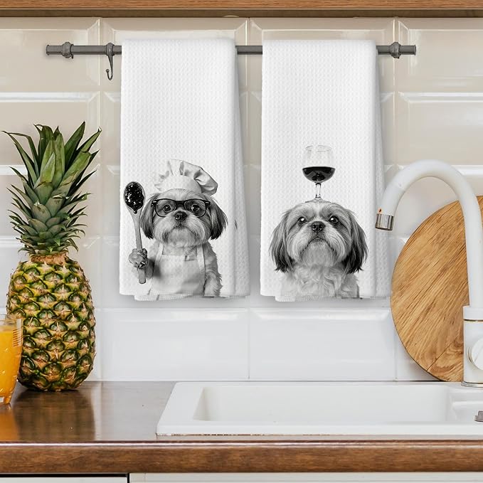 Funny Shih Tzu Hand Towels, Shih Tzu Gifts - Image 4