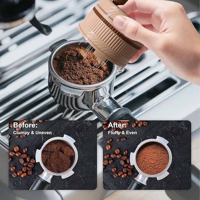 ShanSon WDT Espresso Tool with Brush Base Coffee Powder Distributor Needle WDT - Image 4