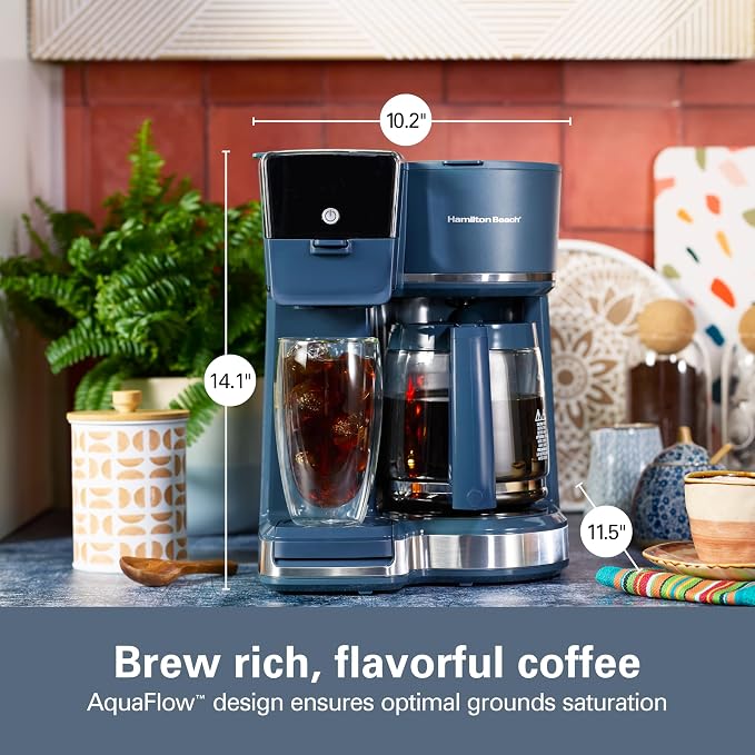 Hamilton Beach 2-Way 12 Cup Programmable Drip Hot and Iced Coffee Maker & - Image 3