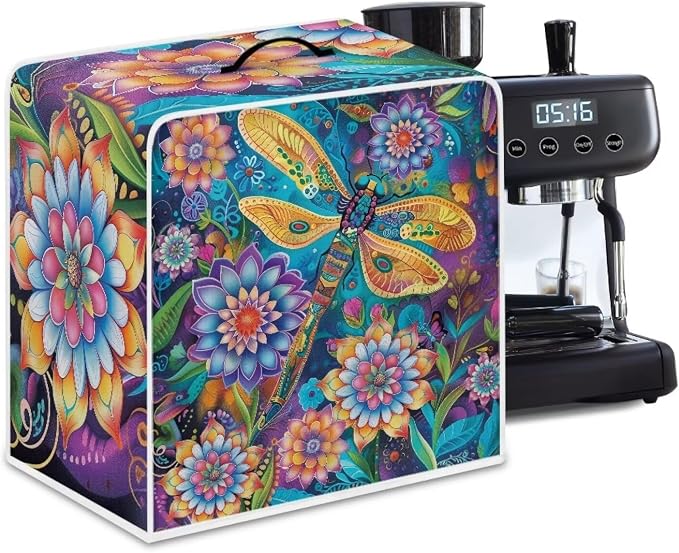 Bohemian Dragonfly Coffee Machine Dust Covers - Image 2