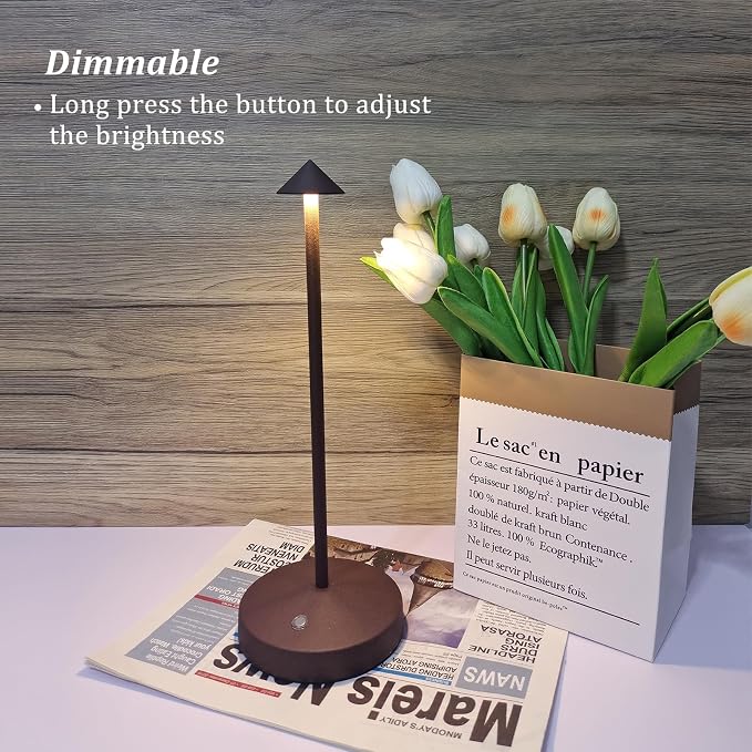 Rechargeable Cordless Table Lamps, Modern Battery Operated Table lamp, Portable - Image 3