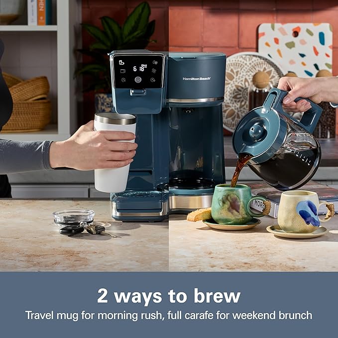 Hamilton Beach 2-Way 12 Cup Programmable Drip Hot and Iced Coffee Maker & - Image 4