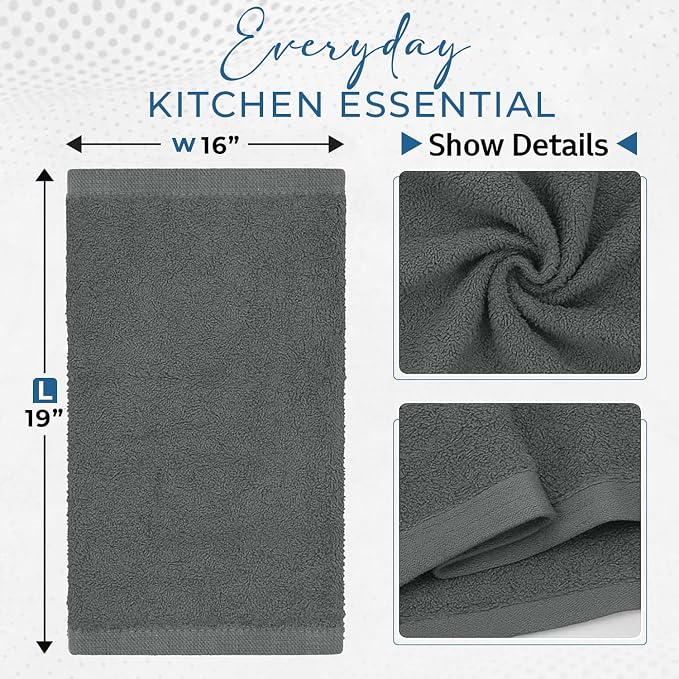 DAN RIVER Kitchen Bar Mops, 16 by 19 Inches, 100% Cotton Super Absorbent - Image 8