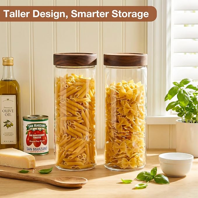 CONNOO 2-Pack 50oz Glass Storage Containers - Image 6