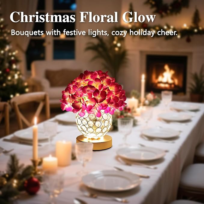 Artificial Hydrangea Flower Lamp - Image 8