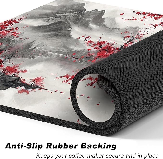 Coffee Mat, Coffee Bar Accessories Fit Under Coffee Maker Espresso Machine - Image 4