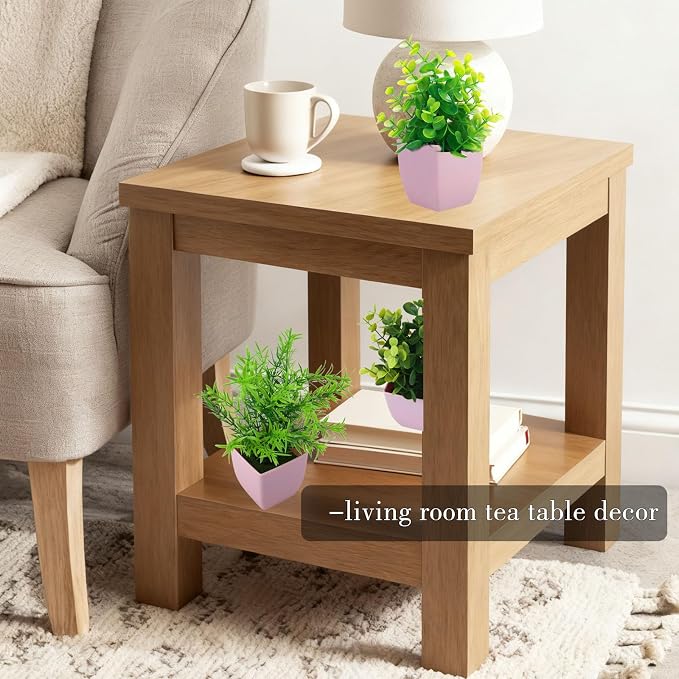 GREENTIME 4 Pack Fake Plants in Pink Pot Mini Artificial Eucalyptus Potted - Image 3