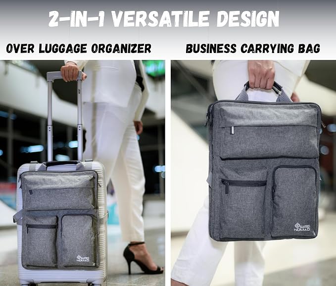 SUITEDNOMAD Luggage Harness for Carry On Bag, Over Suitcase Organizer - Image 3