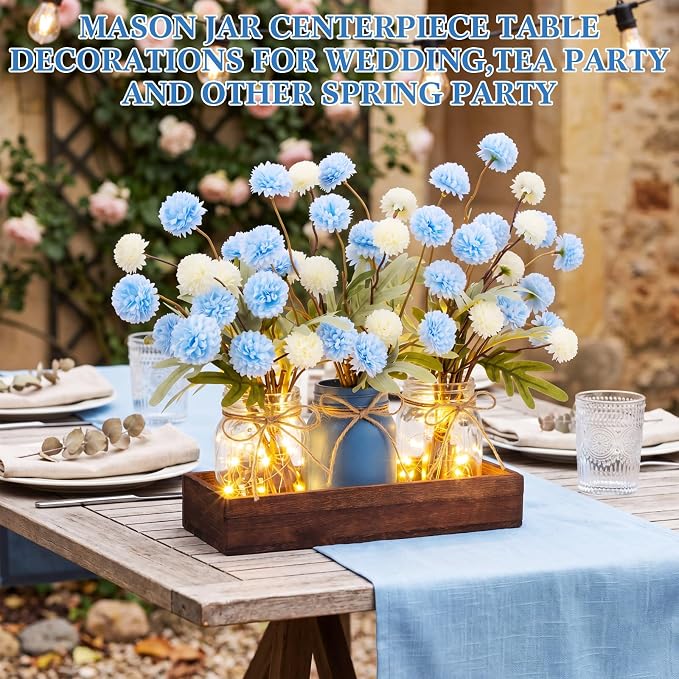 Suncalla 3 Pcs Blue and White Centerpiece - Image 5