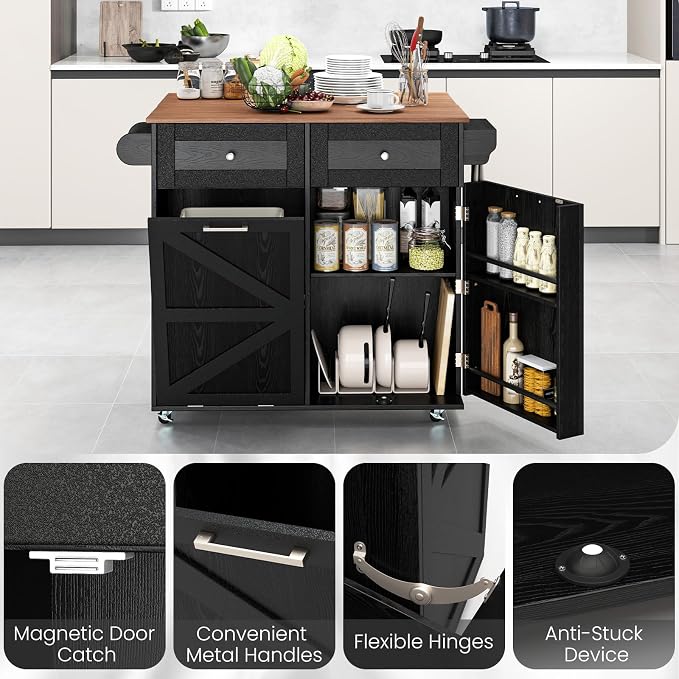 Giantex Kitchen Island Cart - Image 9